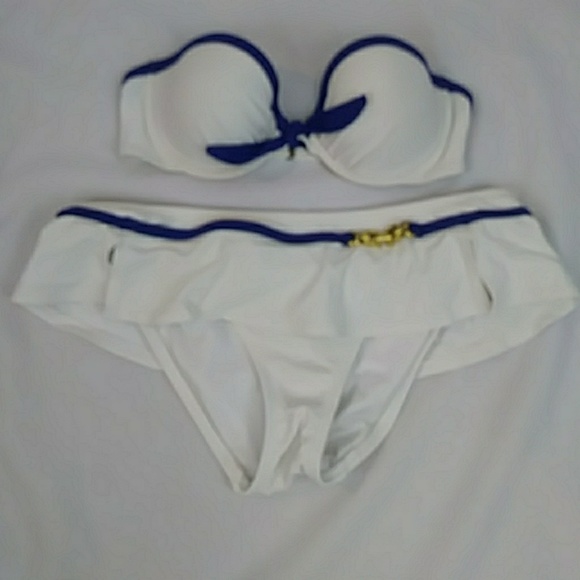 Victoria's Secret Other - Victoria secret bikini sailor navy blue white